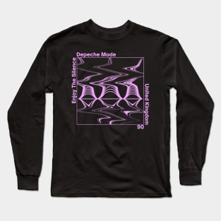 Enjoy the Silence / Depeche Mode - Halftone Graphic Design Long Sleeve T-Shirt